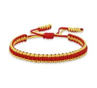 COLORFUL BLING Tibetan Buddhist Bracelets for Women Men Handmade Braided Rope String Lucky Protection Wristbands Prayer Family Couple Jewelry, adjustable, synthetic-fiber, synthetic-fiber