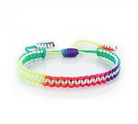 COLORFUL BLING Tibetan Buddhist Bracelets for Women Men Handmade Braided Rope String Lucky Protection Wristbands Prayer Family Couple Jewelry, adjustable, synthetic-fiber, synthetic-fiber