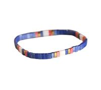 COLORFUL BLING Tila Flat Seed Beads Bracelets for Women Men Boho Handmade Square Beaded Stretch Strand Mens Bracelets Colorful Jewellery Friendship Gifts for Women Men