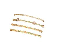 COLORFUL BLING Trendy Crystal Beaded Bracelet Stretch Bracelets Set For Women Layered Outfit Accessories Jewelry Gift, 1, Resin, no gemstone