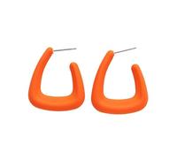 COLORFUL BLING Triangle Hoop Earrings for Women Acrylic Geometric Macaron Colors Earrings Bold Statement Jewelry Gifts for Women Men Friend