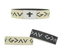 COLORFUL BLING Wearable Bible Verse Bracelets Christian Daily Bible Verse Cross Bracelet with NFC Inspirational Verse Religious Jewelry for Wome Men, synthetic-fiber, alloy