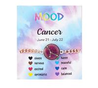 COLORFUL BLING Zodiac Bracelets for Women Men 12 Constellations Sign Color Changing Mood Charm Bracelet Emotion Feeling Temperature Sensing Bracelets Astrology Horoscope Jewelry Birthday Gift, enamel