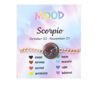 COLORFUL BLING Zodiac Bracelets for Women Men 12 Constellations Sign Color Changing Mood Charm Bracelet Emotion Feeling Temperature Sensing Bracelets Astrology Horoscope Jewelry Birthday Gift, enamel
