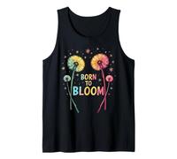 Colorful Bloom Dandelion Flower Wildflower Rainbow Tank Top