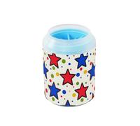 Colorful Blue Stars Dot Blue Portable Dog Paw Cleaner Soft Silicone Bristles Essential For All Pets Owners for Cats Dogs para perros