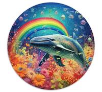 Colorful Blue Whale 1000 Piece Puzzle Jigsaw Puzzles for Adults Perfect for Teenagers, Family Bonding, Brain Teaser & DIY Home Decor Gift (67.5x67.5cm)