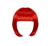Colorful Bob Wigs With Bangs for Women - Neon Short Synthetic Hair Wig, Funny Cosplay Accessory for Halloween 80s 90s Costume Bachelorette Party