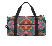 Colorful Bohemian Patterns Gym Bag for Men Women, Waterproof Gym Tote Bags, Large Duffel Bag for Travel Workout