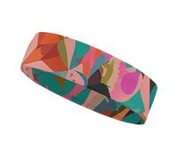 Colorful Bohemian Patterns Headbands for Women & Men Sports Headband, Fits All Head Sizes, Ultra Absorbent & Non-Slip Sweatband for Running, Yoga, Gym