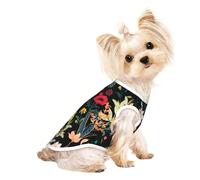 Colorful Boho Floral Small Dog Pet Clothes, Breathable Lightweight Soft Vest, Exquisite Personality Appearance.Good Warmth Retention.