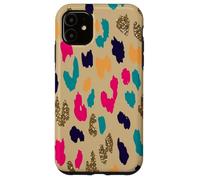 Colorful Boho Leopard Abstract Animal Spots Pattern Case for iPhone 11