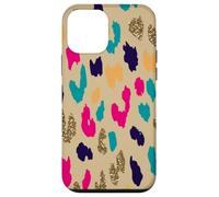 Colorful Boho Leopard Abstract Animal Spots Pattern Case for iPhone 12 mini