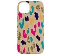 Colorful Boho Leopard Abstract Animal Spots Pattern Case for iPhone 14 Plus