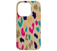 Colorful Boho Leopard Abstract Animal Spots Pattern Case for iPhone 14 Pro