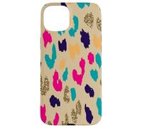 Colorful Boho Leopard Abstract Animal Spots Pattern Case for iPhone 15 Plus