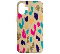 Colorful Boho Leopard Abstract Animal Spots Pattern Case for iPhone 16 Plus