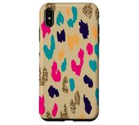 Colorful Boho Leopard Abstract Animal Spots Pattern Case for iPhone XS Max