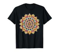 Colorful Boho Mandala Sacred Geometry Yoga T-Shirt