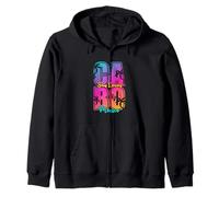 Colorful Bold Letters Cabo San Lucas Mexico Beach Vacation Zip Hoodie