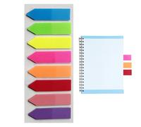 Colorful Book Tabs - Index Page Markers for Study Organization | Writable Adhesive Sticky Flags Transparent Labeling Reading Notes Planner Bookmark Tab Set School Office Use 2.17x5 in