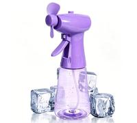 Colorful Bottle Water Spray Fan, Mini Handheld Silent Table Fan, Electric