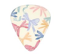 Colorful Bow Knots Guitar Picks Gift Set - Smooth Durable Plectrums For Acoustic, Electric & Bass Guitar, Perfect Present For Guitar Lovers & Musicians