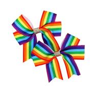 Colorful Bowknot Rainbow Hair Clip For Girls Kid Barrettes Ribbon Rainbow Headband Hairpins Lovely Hairpins
