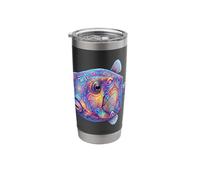 Colorful Boxfish Abstract Ocean Artwork Marine Creature Stainless Steel Insulated Tumbler