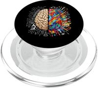 Colorful Brain Neuroscience Left and Right Thinking PopSockets PopGrip for MagSafe