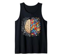 Colorful Brain Neuroscience Left and Right Thinking Tank Top