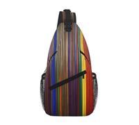 Colorful Brick Crossbody Sling Bag Crossbody Shoulder Chest Bag Shoulder Strap Waist Fanny Pack Men Women