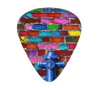 Colorful Brick Print 12pcs Guitar Cubes for Guitar and Ukulele, Unique Guitar Gift
