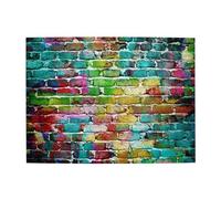 Colorful Brick Wall,500 Pieces Puzzles for Adults-Wooden Jigsaw Puzzle for Adults Elderly