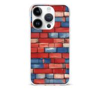 Colorful Brick Wall Novelty Protective Cases Lightweight Phone Covers Compatible With iPhone 14/14 Plus/14 Pro/14 Pro Max Printed Protector