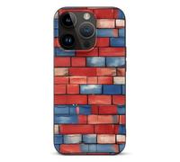 Colorful Brick Wall Novelty Protective Cases Lightweight Phone Covers Compatible With iPhone 14/14 Plus/14 Pro/14 Pro Max Printed Protector