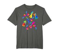 Colorful Bright Rainbow Colored Chess Set Chaos T-Shirt