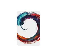 Colorful Brush Stroke Car Air Fresheners 4 Pcs Hanging Scented Cards Fragrance Scented Cards For Car Aromatherapy Tablets