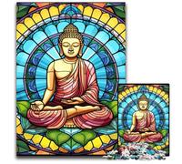 Colorful Buddha Jigsaw Puzzles for Adults 1000 Piece Jigsaw Puzzles for Adults for Family And Friends, Suitable for Ages 14+ 50x75CM/19.68x29.52inch