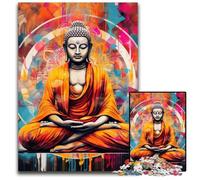Colorful Buddha Puzzles 1000 Pieces for Adults Jigsaw Puzzles for Adults Brain Challenge Gift, Educational Activity for Teenagers 26X38CM/10.23x14.96inch