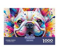 Colorful Bulldog Art Thick Cardboard Pieces Excellent for Training Memory, Concentration And Logical Thought Process 70x50cm/1000pcs