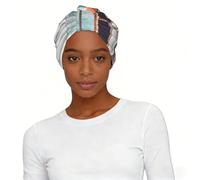 Colorful Bus Palm Tree Print Retro Turban Hat for Women Stretch Printed Headscarf Pull On Travel Ready Alternative Gift
