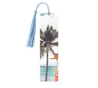 Colorful Bus Palm Tree Wooden Bookmark Perfect Decoration for Bookmarks Lovers Students Reading Book Club