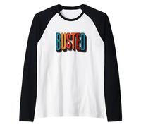 Colorful Busted Statement Raglan Baseball Tee