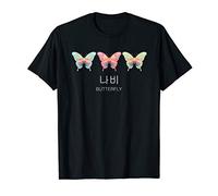 Colorful Butterflies Cute Design with Korean Letter HANGUL T-Shirt