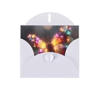 Colorful Butterflies Greeting Card with White Envelope Holidays Birthdays Weddings Anniversaries Write Unique Blessings