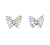 Colorful Butterfly Earrings, Pieces That Flatter Your Ear Shape, Perfect for Women's Daily Wear, Dates and Work, Versatile, Lightweight, Shiny and Hypoallergenic