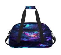 Colorful Butterfly Fireflie Duffel Bags for Women Men Kids Girls Boys Overnight Weekender Travel Bag 24L Sport Gym Duffel Bag Practice Tote Carry Bag