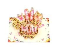 Colorful Butterfly Flower Cards Unique Popup Birthday Greeting Cards Special Friend And Family Craft Supplies Festival Supplies