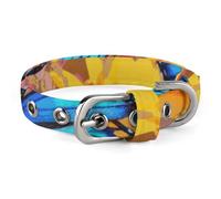 Colorful Butterfly Flower Dog Collar for Small Medium Dogs Breakaway Cute Kitten Cat Collar Soft Adjustable Dog Collars with Safety Buckle,Pet Accessories for Walking Running